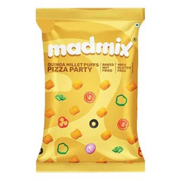 [0100026211] MADMIX QUINOA MILLET PUFFS PIZZA PARTY 25GM