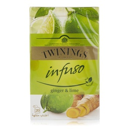 [0100009217] TWININGS INFUSO GINGER &amp; LIME 20TBAGS