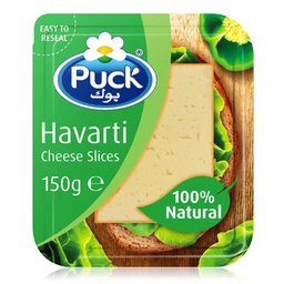 [0100016718] PUCK HAVARTI SLICES 150GM
