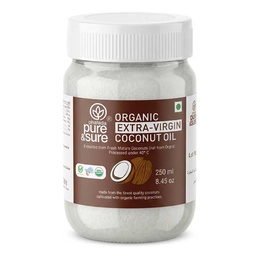 [0100002761] PURE &amp; SURE  ORGANIC E V COCONUT OIL 250 ML