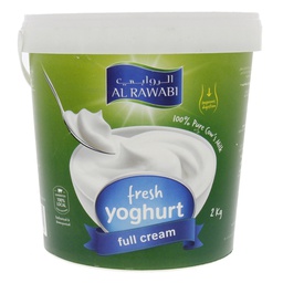 [0100003509] AL RAWABI FULL CREAM YOGHURT 2 KG