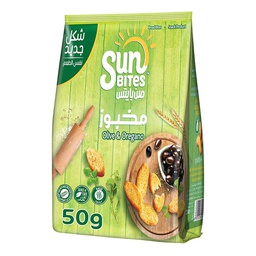 [0100014027] SUNBITES OLIVES/OREGANO 50GM