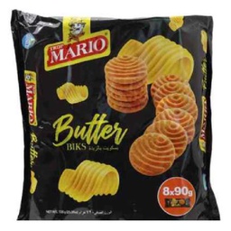 [0100018854] MARIO BUTTER BIKS BISCUITS 8X90GM