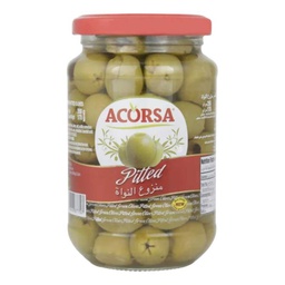 [0100009500] ACORSA OLIVES GRN PITTED 170GM