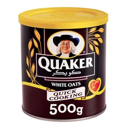 [0100002351] QUAKER QUICK COOKING OATS TIN 500GM