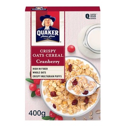 [0100002355] QUAKER CEREAL CRANBERRY 400GM