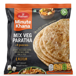 [0100001195] HALDIRAMS MIX VEGETABLE PARATHA 400GM