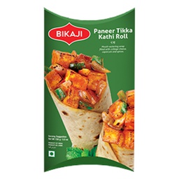 [0100003962] BIKAJI PANEER TIKKA KATHI ROLL 360GM 6PC