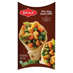 [0100003963] BIKAJI MIX VEG KATHI ROLL 156GM 6PC