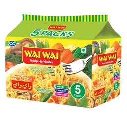 [0100002021] WAI WAI NOODLES VEGETABLE 5X75GM
