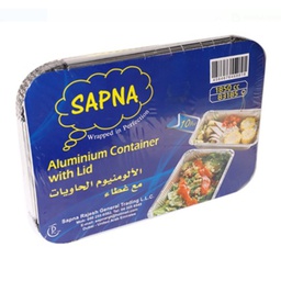 [0100001497] SAPNA ALUMINIUM CONTAINER WITH LID MID 8342