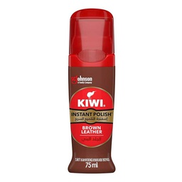 [0100027193] KIWI SHOE POLISH LIQUID BROWN 75ML