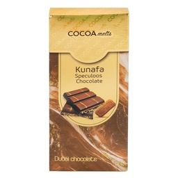 [0100027477] COCOA MELTS SPECULOOS KUNAFA CHOCOLATE 160GM