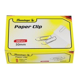 [0100027946] FLAMINGO 50MM PAPER CLIP 100PCS