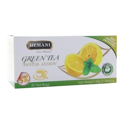[0100028023] HEMANI MINT &amp; LEMON GREEN TEA 50GM