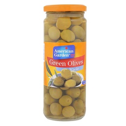 [0100015982] AMERICAN GARDEN OLIVES GREEN WHOLE 450GM