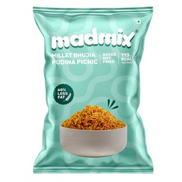 [0100028308] MADMIX JOWAR BHUJIA PUDINA PICNIC 25GM