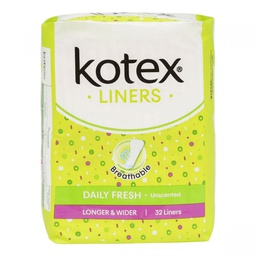 [0100028350] KOTEX BREATHABLE DAILY FRESH 32 LINERS