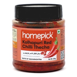 [0100028639] HOMEPICK PICKLE KOLHAPURI RED CHILLI 250GM