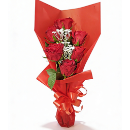 [0100024366] ROSE FLOWER 6PCS