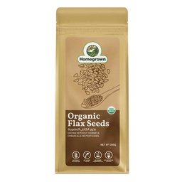 [0100028739] HOMEGROWN ORGANIC FLAX SEEDS 200GM