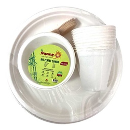 [0100028794] SUNNY BIO COMBO SET PLATE+SPOON+BOWL+GLASS
