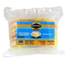 [0100029074] MADHOOR SAGO PAPAD FLAVOURED 200GM