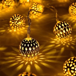 [0100029026] ZAYO LED METAL BALL STRING LIGHT BATTERY