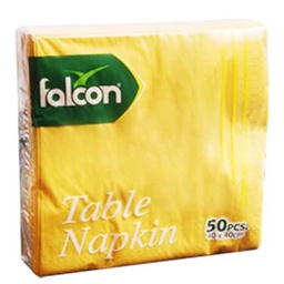 [0100020892] FALCON NAPKIN 33 X 33 YELLOW