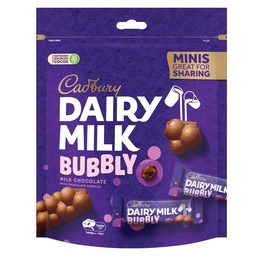 [0100029149] CADBURY DAIRY MILK BUBBLY BAG 156GM