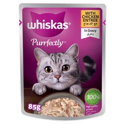 [0100029376] WHISKAS PURRFECTLY CHICKEN 85GM