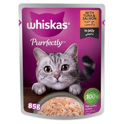 [0100029377] WHISKAS PURR TUNA &amp; SALMON FLVR 85GM