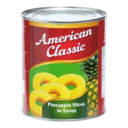 [0100029441] AMERICAN CLASSIC PINEAPPLE SLICES IN SYRUP 565GM