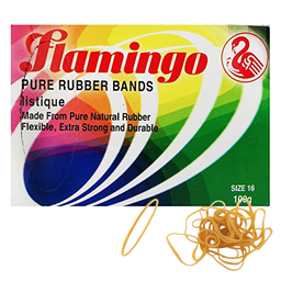 [0100029627] FLAMINGO RUBBER BANDS SIZE 16 100GM