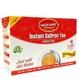 [0100024750] WAGH BAKRI UNSWEETENED SAFFRON INST TEA PREMIX 140GM