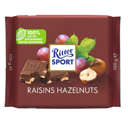 [0100029932] RITTER SPORT GRAPES &amp; NUTS 100GM