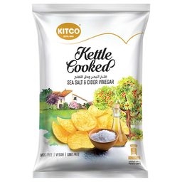 [0100030027] KITCO JUST KETTLE COOKED SEA SALT &amp; VINEGAR 125GM