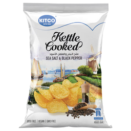 [0100030028] KITCO JUST KETTLE COOKED SEA SALT &amp; BLACK PEPPER 125GM