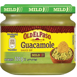 [0100030086] OLD EL PASO GUACAMOLE DIP (MILD) 320G