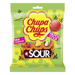 [0100023735] CHUPA CHUPS LOLLIPOP SOUR 10PCS