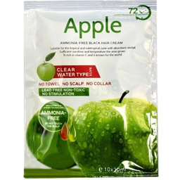 [0100030287] APPLE HAIR COLOR SHAMPOO BLACK HAIR CREAM 30ML