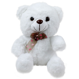 [0100030359] TRENTOR WHITE TEDDY BEAR 25CM