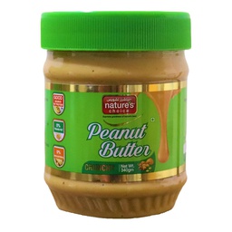 [0100019604] NATURES CHOICE PEANUT BUTTER CRUNCHY 340GM
