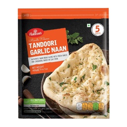 [0100001189] HALDIRAMS TANDOORI GARLIC NAAN 400GM