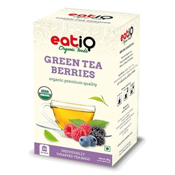 [0100002844] EATIQ ORGANIC  GREEN TEA BERRIES  50GM