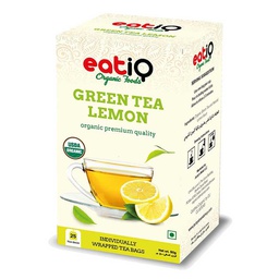 [0100002845] EATIQ ORGANIC  GREEN TEA LEMON  50GM