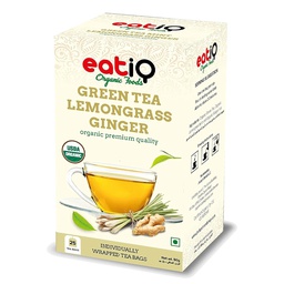 [0100002847] EATIQ ORGANIC  GREEN TEA LEMONGRASS GINGER 50GM