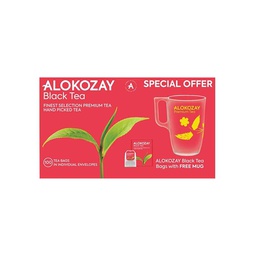 [0100004531] ALOKOZAY BLACK TEA BAG 100S+MUG
