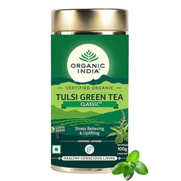 [0100006956] ORGANIC INDIA TULSI GRN TEA CLASSIC 100GM