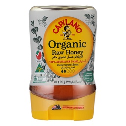 [0100003318] CAPILANO HONEY UPSIDE DOWN ORGANIC 340GM
